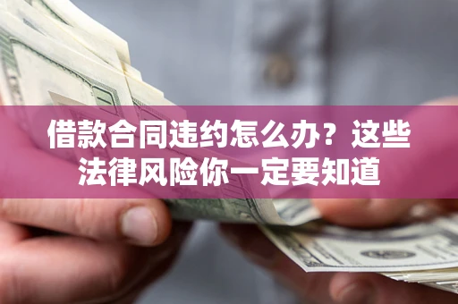 武汉借款合同违约怎么办？这些法律风险你一定要知道