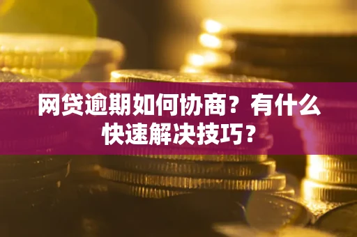 武汉网贷逾期如何协商？有什么快速解决技巧？