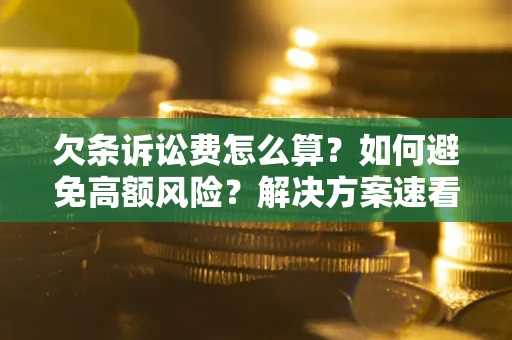 武汉欠条诉讼费怎么算？如何避免高额风险？解决方案速看！