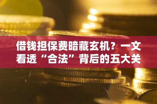 武汉借钱担保费暗藏玄机？一文看透“合法”背后的五大关键陷阱