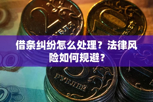 武汉借条纠纷怎么处理？法律风险如何规避？