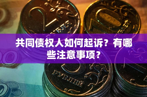 武汉共同债权人如何起诉？有哪些注意事项？