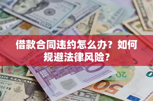 武汉借款合同违约怎么办？如何规避法律风险？